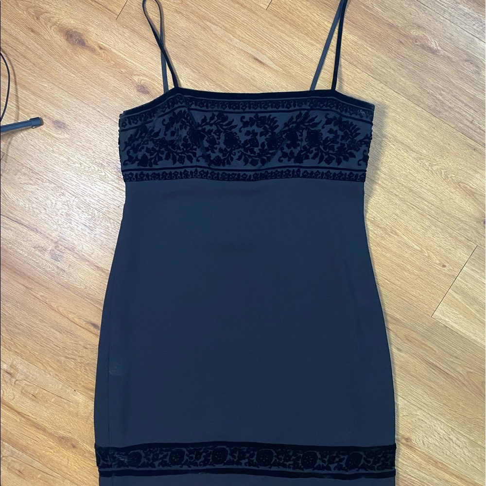 Black Vintage Slip Dress
